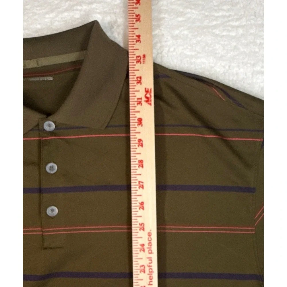 Nike Golf Dri-FIT Mens XXL Texas Star Golf Course Dark Olive Green Polo Shirt